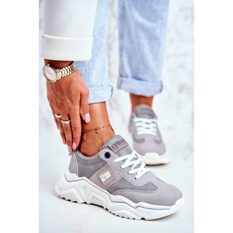 Naisten urheilukengät Big Star Grey GG274211 harmaa 2