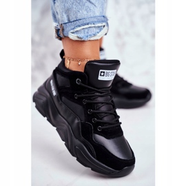 Naisten urheilukengät Big Star Black GG274644 musta 2