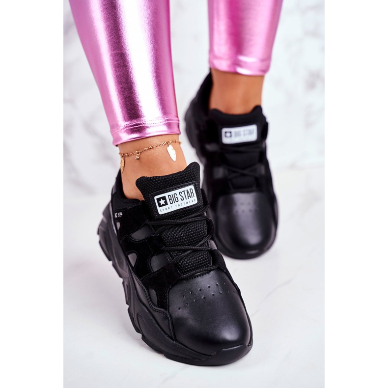 Naisten urheilukengät Big Star Black GG274636 musta 2