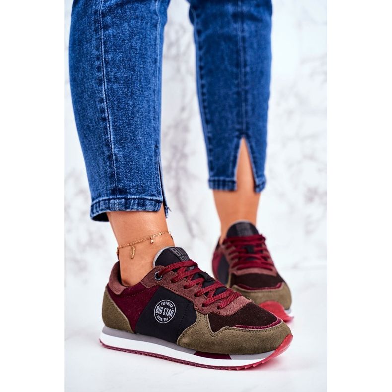 Nuorten urheilu Big Star Grey ja Claret GG274459 punainen harmaa 1