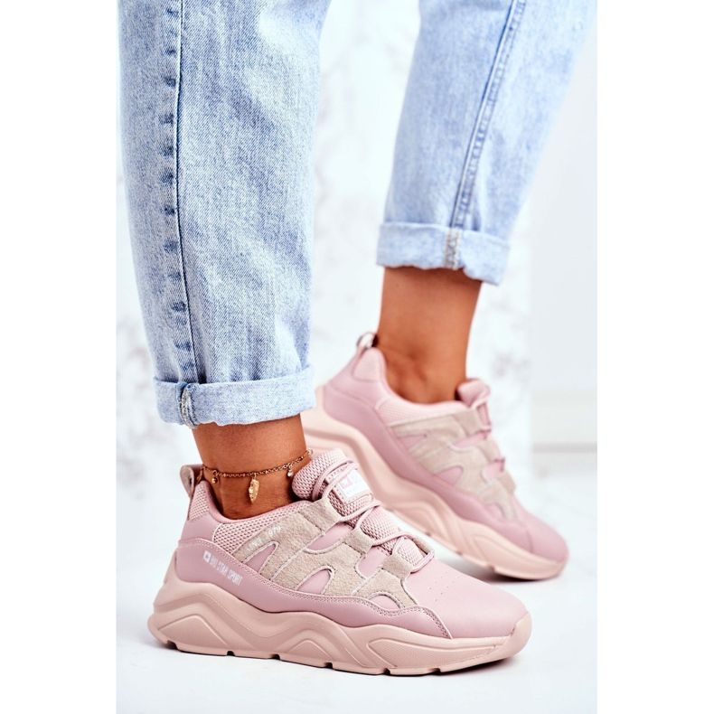 Naisten urheilukengät Big Star Pink GG274637 vaaleanpunainen 1