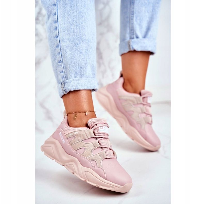 Naisten urheilukengät Big Star Pink GG274637 vaaleanpunainen 2