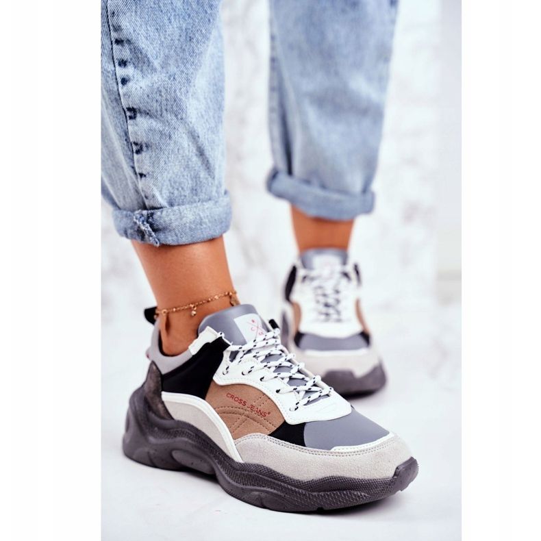 Cross Jeans Naisten urheilukengät Cross Farkut Harmaa GG2R4037 1