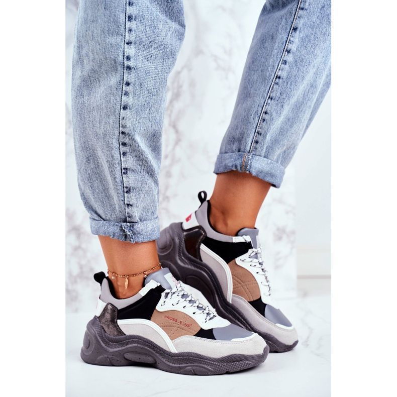 Cross Jeans Naisten urheilukengät Cross Farkut Harmaa GG2R4037 2