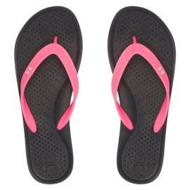 Under Armour Atlantic Dune W 1252540-006 tohvelit musta vaaleanpunainen 1