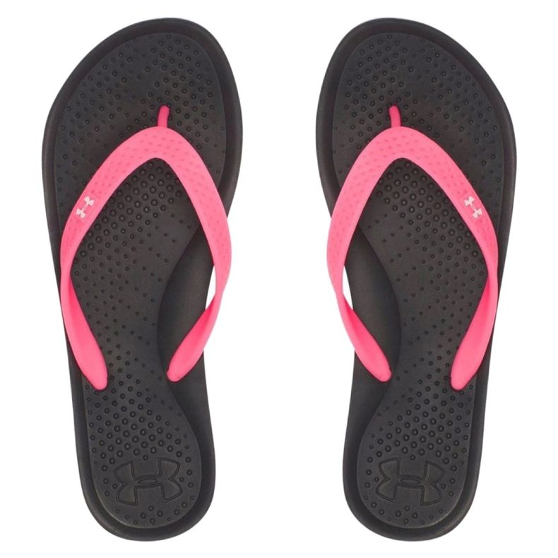 Under Armour Atlantic Dune W 1252540-006 tohvelit musta vaaleanpunainen 1