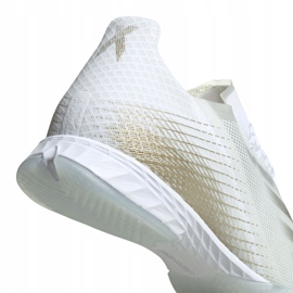 Adidas X Ghosted.1 In M EG8171 jalkapallokengät valkoinen musta, valkoinen, kulta 2
