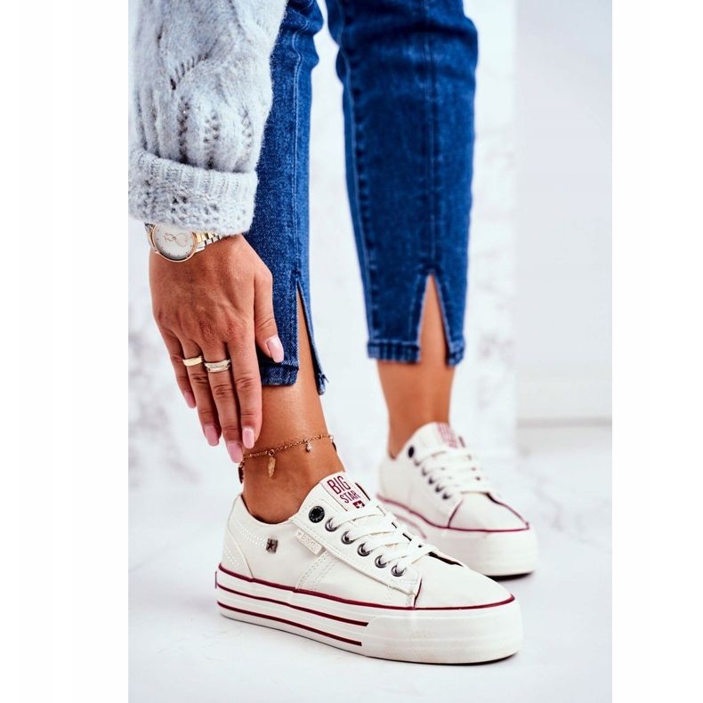 Naisten lenkkarit Big Star White GG274140 valkoinen 1