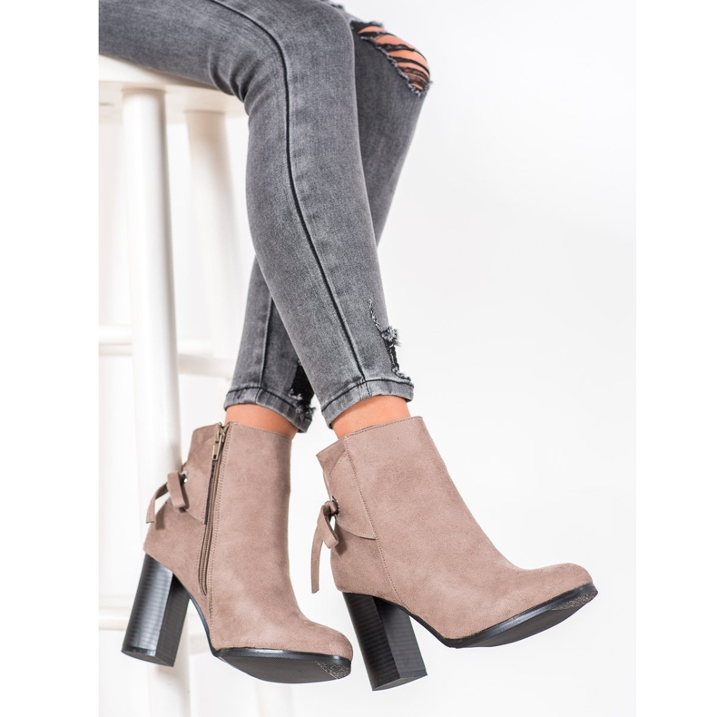 Goodin Saappaat koristeellisella sidonnalla beige 1