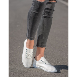 SHELOVET Kevyet lenkkarit Eco -nahkaa valkoinen 1