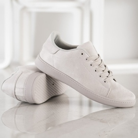 SHELOVET Harmaat mokkanahkatossut 2