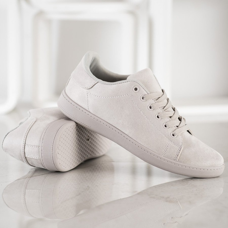 SHELOVET Harmaat mokkanahkatossut 2