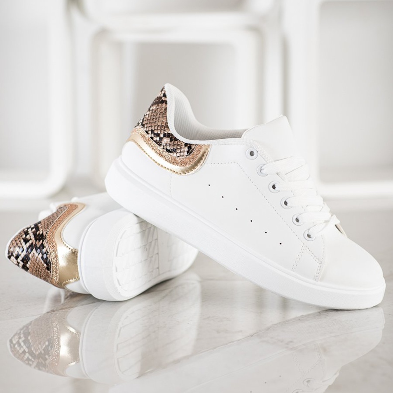 SHELOVET Mukavat valkoiset lenkkarit valkoinen 2