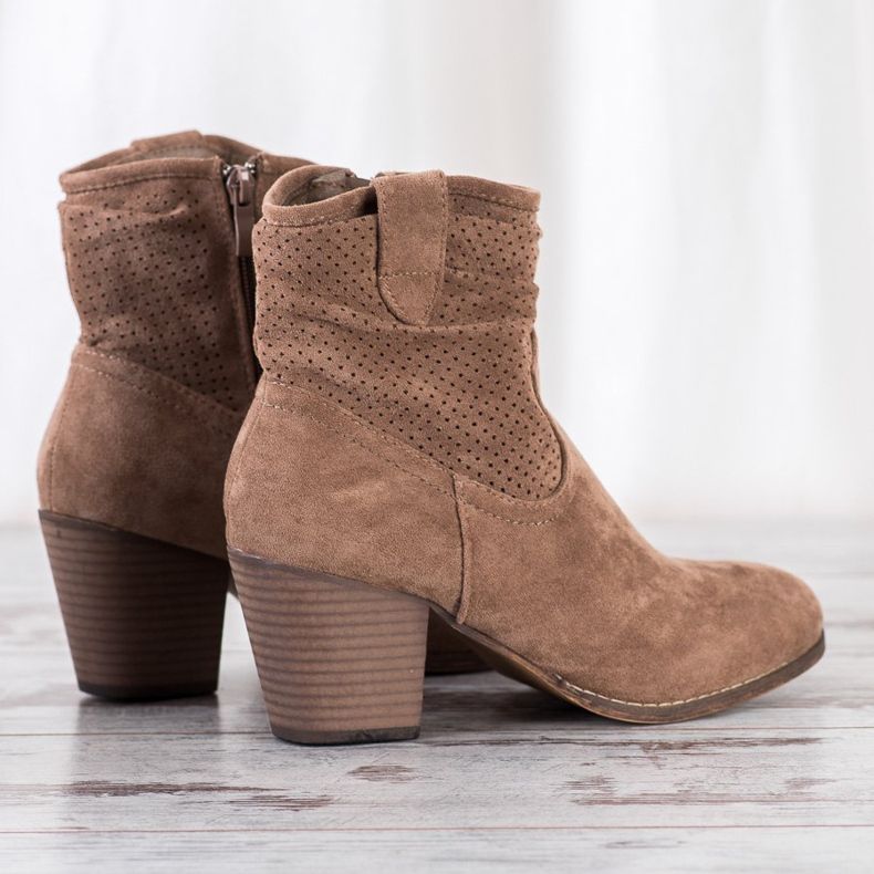 Bestelle Klassiset avoimet cowboy -saappaat beige 2