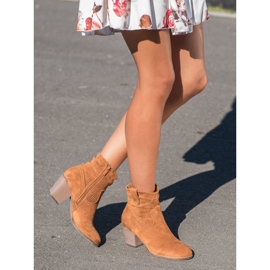 Bestelle Klassiset avoimet cowboy -saappaat ruskea 1