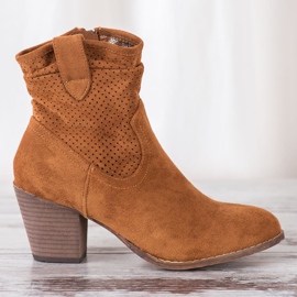 Bestelle Klassiset avoimet cowboy -saappaat ruskea 2