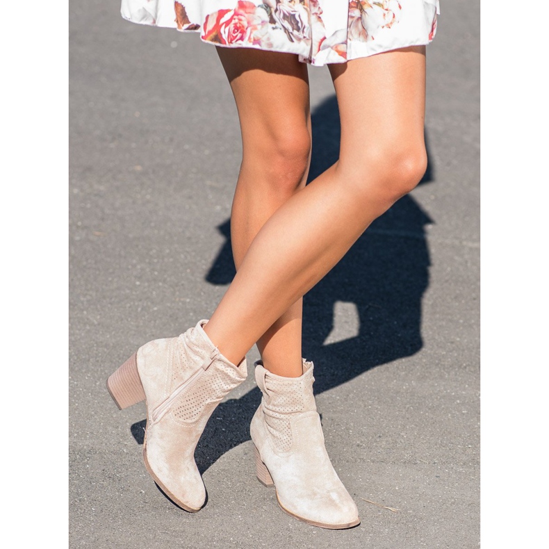 Bestelle Klassiset avoimet cowboy -saappaat beige 2