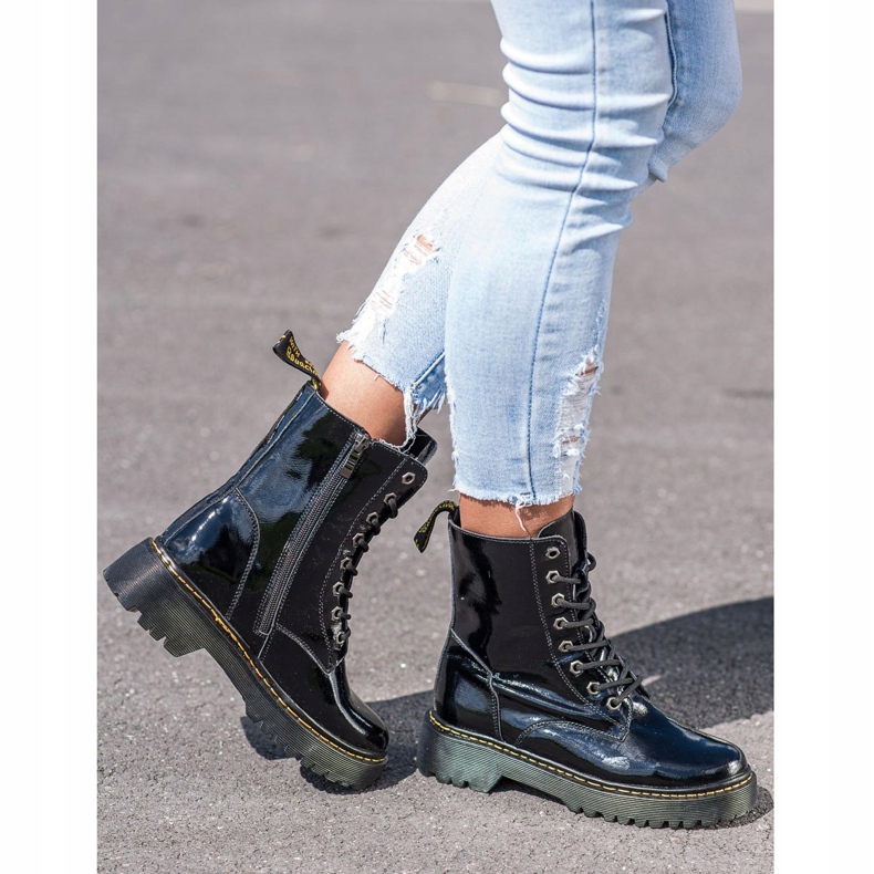 VINCEZA -nahkatyöntekijät musta 1