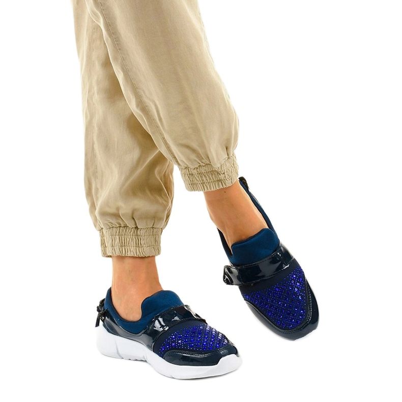 Tummansininen liukuva urheilukengät B120-3 laivastonsininen 2