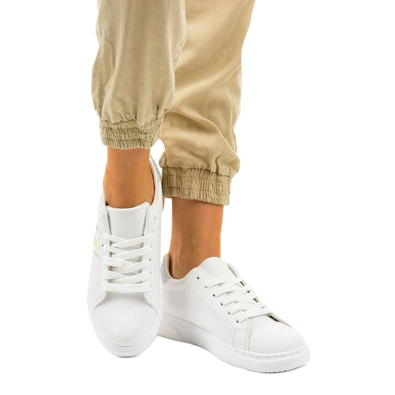 Klassiset valkoiset lenkkarit BK929-19 valkoinen hopea 1