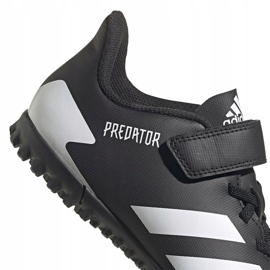 Adidas Predator 20.4 H&amp;L Tf Jr FW9225 jalkapallokengät musta valkoinen 4