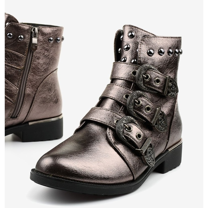 Harmaat naisten saappaat litalla Aotoria 1