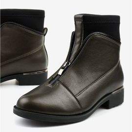 Naisten ruskeat saappaat, joissa on Tyrell -kirjaimet 1