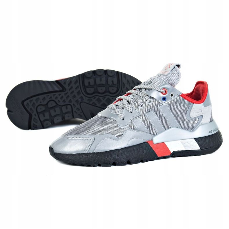 Adidas Nite Jogger M FV3787 kengät hopea harmaa 1