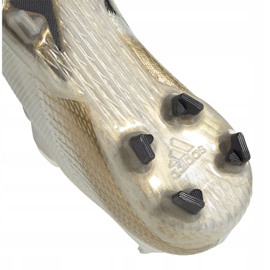 Adidas X Ghosted.1 Fg Jr EG8181 jalkapallokengät musta, valkoinen, kulta valkoinen 1