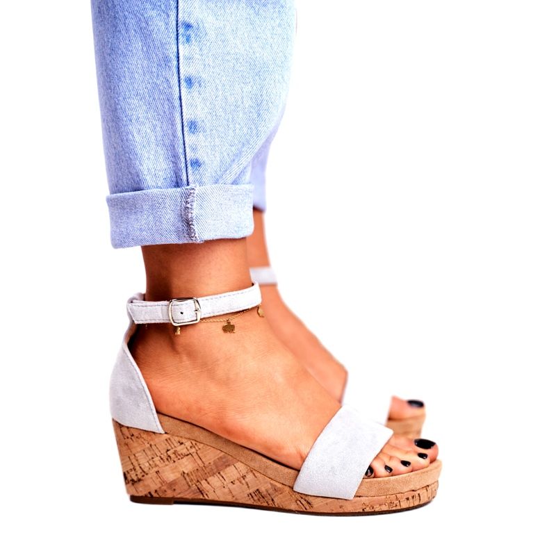 SEA Naisten sandaalit Wedge Grey MarryMe harmaa 3