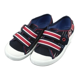 Poikien tossut Befado 672x058 valkoinen punainen laivastonsininen 4