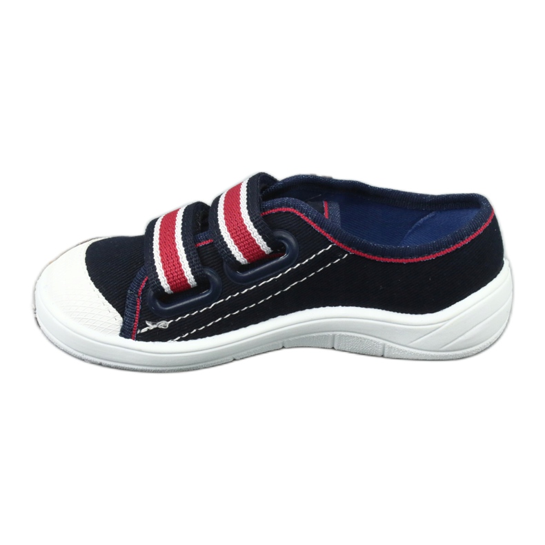 Poikien tossut Befado 672x058 valkoinen punainen laivastonsininen 3