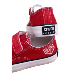 Lasten lenkkarit Big Star Velcro Red FF374063 valkoinen punainen 3