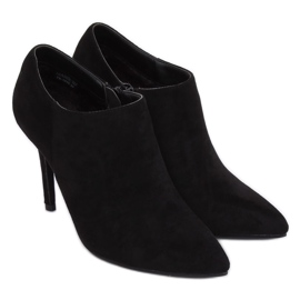 Mustat mokkanahka kengät kantapäässä TX-1850 Musta 1