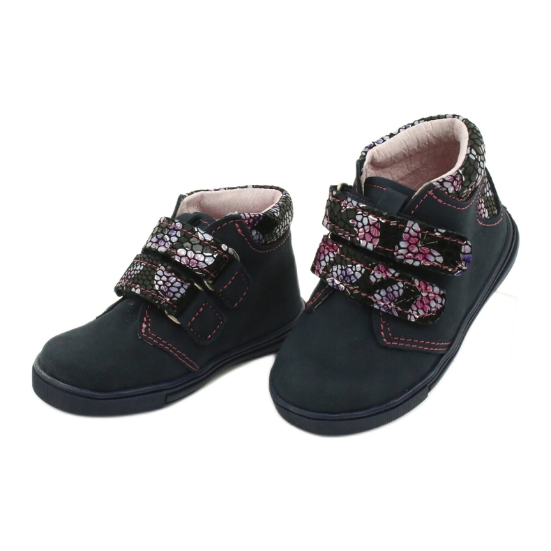 Velcro -saappaat perhonen Mazurek 341 tummansininen 2