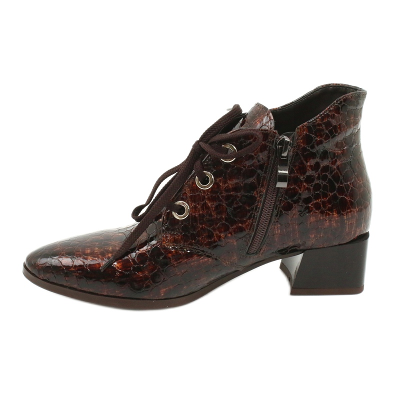 Gamis Lakatut käärmeennahkaiset saappaat 4055 ruskea 1