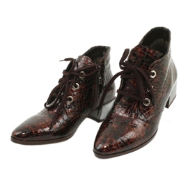 Gamis Lakatut käärmeennahkaiset saappaat 4055 ruskea 2