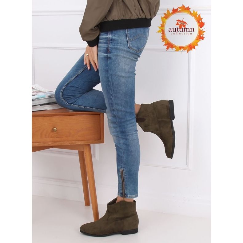 Vihreät litteät cowboy-saappaat TX-1876 Vihreä 1