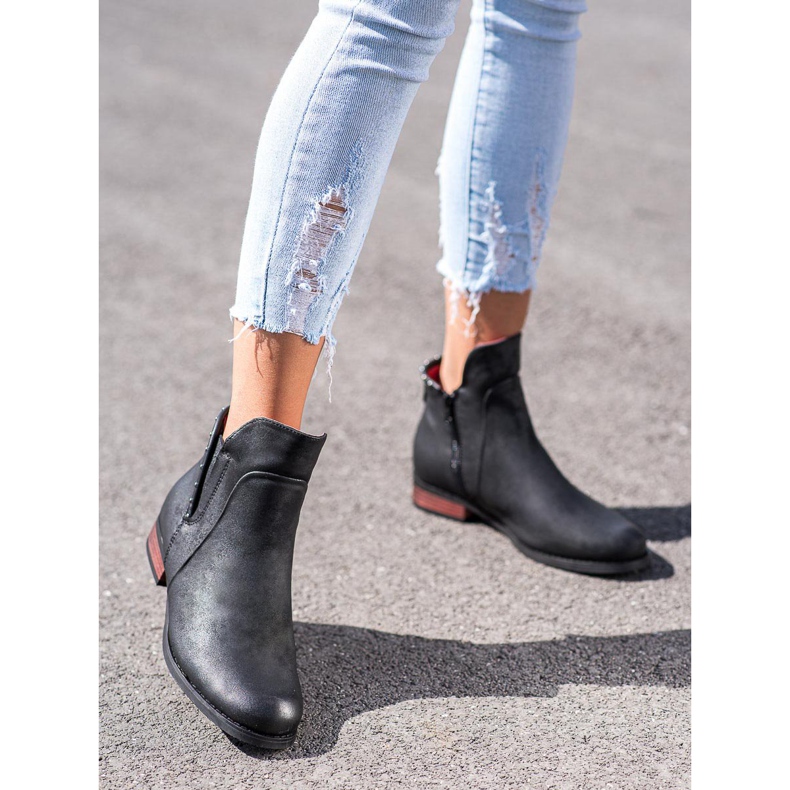 Goodin Tyylikkäät saappaat vetoketjulla musta 1