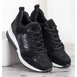 Filippo Mustat nahkaiset lenkkarit 1