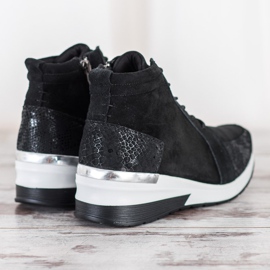 Filippo Nahkaiset nahkasaappaat musta 1