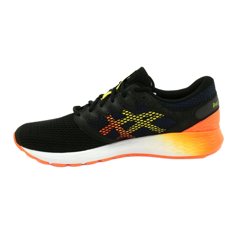 Juoksukengät Asics RoadHawk Ff 2 M 1011A136-005 musta laivastonsininen oranssi keltainen 1