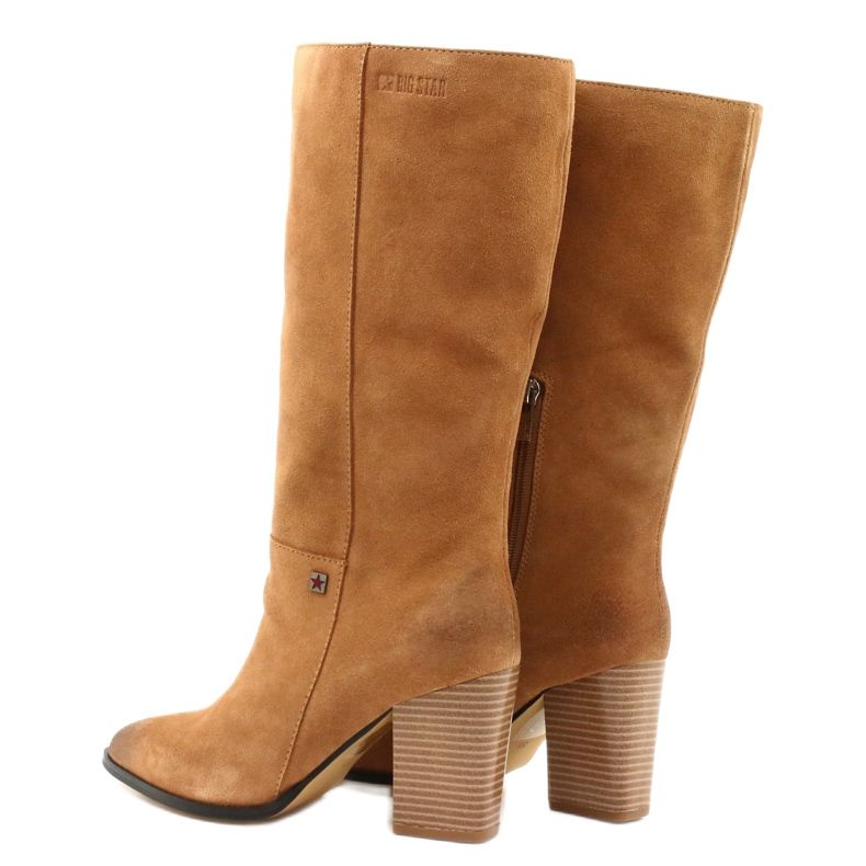 Suede Cowboy Boots Big Star GG274345 Kameli ruskea keltainen 3