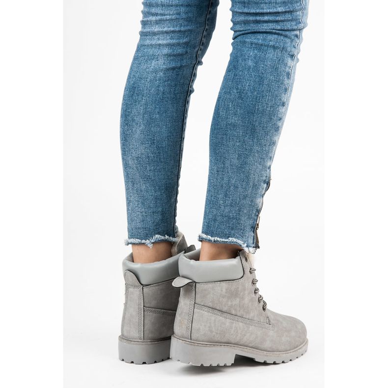 Seastar Tummanharmaat sidotut trapperit 1