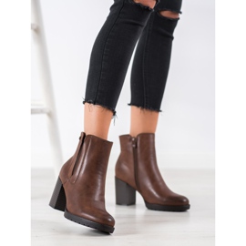 Weide Mukavat saappaat pylväässä ruskea 1