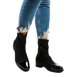 NC780 mustat litteät lipasaappaat 1