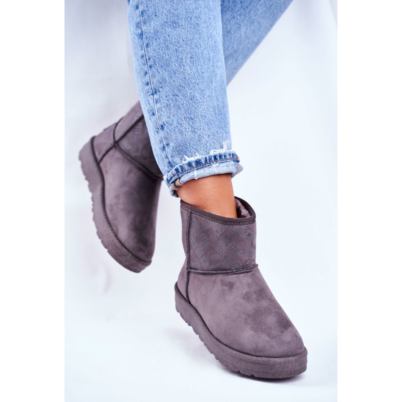 Naisten harmaat lämpimät lumikengät Big Star GG274558 2