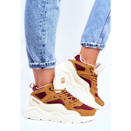 Naisten urheilukengät Big Star Beige GG274646 1