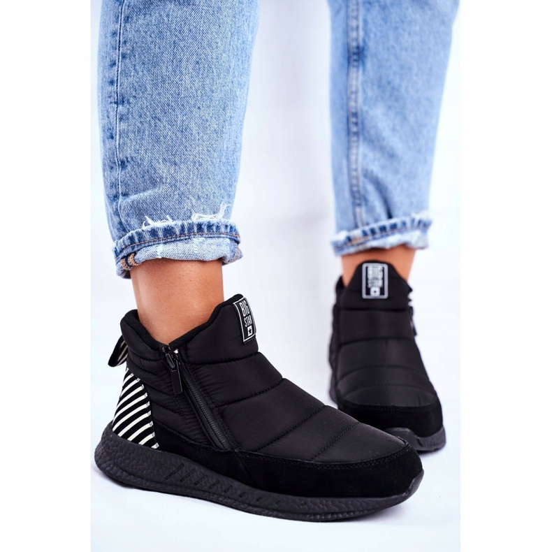 Naisten nuoret lumikengät Big Star Black GG274470 musta 1