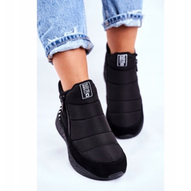 Naisten nuoret lumikengät Big Star Black GG274470 musta 2